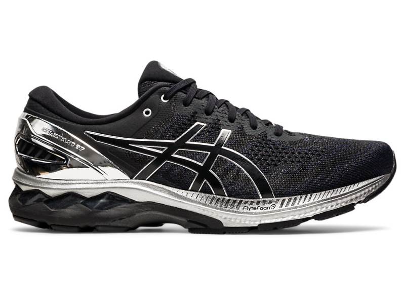 Pánské Běžecké Boty Asics GEL-KAYANO 27 PLATINUM Černé 48207BITM